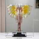 GobekUsa Crystal Elephant Sculpture Home Decor Ornament