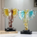 GobekUsa Crystal Elephant Sculpture Home Decor Ornament