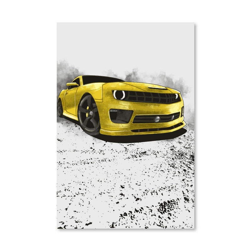 Yellow Camaro Canvas