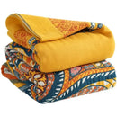 GobekUsa Cotton Mandala Leisure Blanket - Soft Double Nap Bedspread & Sofa Towel