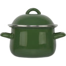 GobekUsa Enamel Stock Pot with Lid, 1.5L Multi-Purpose Cooking Pot for Kitchen Soups and Porridge