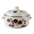 GobekUsa Enamel Stock Pot with Lid, 1.5L Multi-Purpose Cooking Pot for Kitchen Soups and Porridge