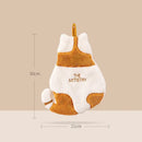 Yellow giraffe cartoon animals hand towel for bathroom and kitchen by Decorbites