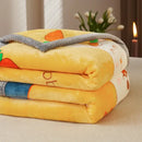 GobekUsa Cartoon Flannel Blanket: Soft & Skin-Friendly for Summer & Autumn Beds.