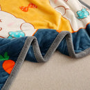 GobekUsa Cartoon Flannel Blanket: Soft & Skin-Friendly for Summer & Autumn Beds.