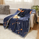 GobekUsa Cartoon Flannel Blanket: Soft & Skin-Friendly for Summer & Autumn Beds.