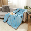 GobekUsa Cartoon Flannel Blanket: Soft & Skin-Friendly for Summer & Autumn Beds.