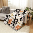 GobekUsa Cartoon Flannel Blanket: Soft & Skin-Friendly for Summer & Autumn Beds.