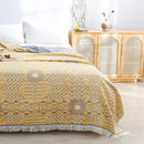 GobekUsa Cotton Gauze Soft Throw Blanket for Bed and Sofa