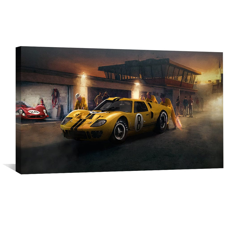 Yellow Racer Canvas