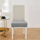 Yellow ribbed fleece chair cover for dining room seat protection by Decorbites