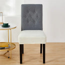 Yellow ribbed fleece chair cover for dining room seat protection by Decorbites