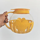 GobekUsa Glass Popcorn Maker, 3 Qt Pot with Dual Function Lid