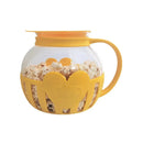 GobekUsa Glass Popcorn Maker, 3 Qt Pot with Dual Function Lid