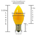 Yellow Solid LED Light Bulbs