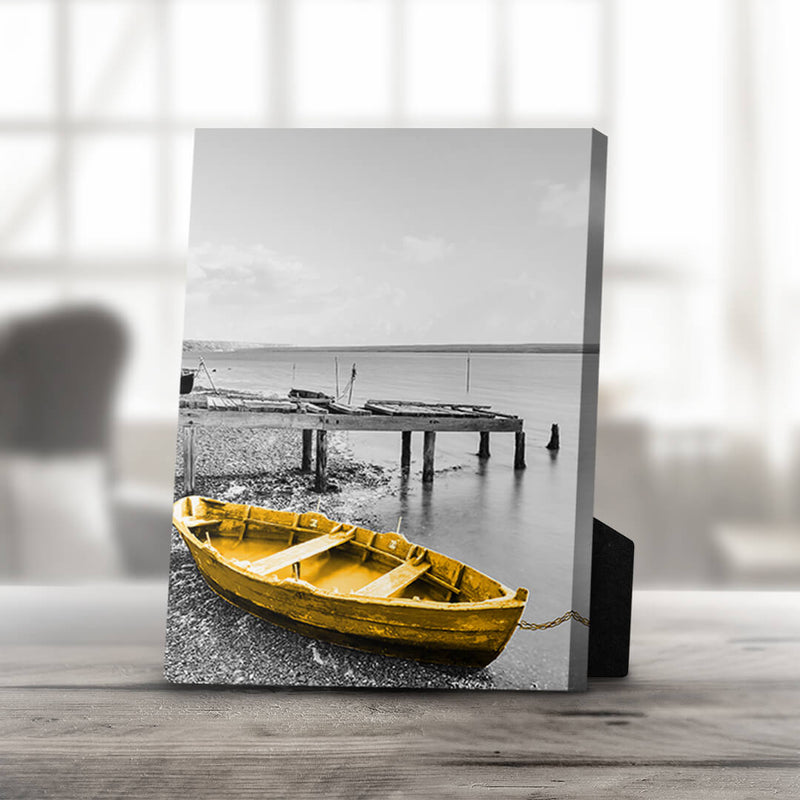 Yellow Splash C Desktop Canvas