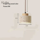 GobekUsa Yellow Stone LED Pendant Chandelier - Retro Nordic Style