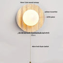 GobekUsa LED Wall Lights Yellow Travertine Interior Home Decor Bedside Lamp