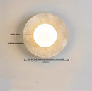 GobekUsa LED Wall Lights Yellow Travertine Interior Home Decor Bedside Lamp