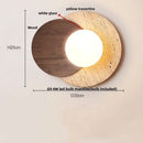GobekUsa LED Wall Lights Yellow Travertine Interior Home Decor Bedside Lamp