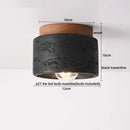 GobekUsa LED Ceiling Lamp Yellow Travertine - Nordic Acrylic Light for Living Room