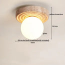 GobekUsa LED Ceiling Lamp Yellow Travertine - Nordic Acrylic Light for Living Room