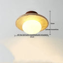 GobekUsa LED Ceiling Lamp Yellow Travertine - Nordic Acrylic Light for Living Room