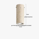 GobekUsa LED Yellow Travertine Flush Mount Ceiling Light Fixtures