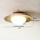 GobekUsa LED Yellow Travertine Flush Mount Ceiling Light Fixtures