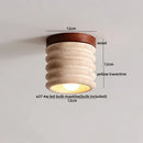 GobekUsa LED Yellow Travertine Flush Mount Ceiling Light Fixtures