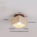GobekUsa LED Yellow Travertine Flush Mount Ceiling Light Fixtures