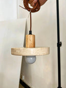 GobekUsa Yellow Travertine Pendant Light for Kitchen Island
