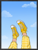 Yellow sneaker