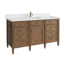 James Martin Brittany 60" Single Bathroom Vanity, Pecan