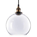 Yescom Pendant Light Glass Globe Shade 9 4/5 in Vintage Classic Clear