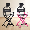 Byootique Makeup Directors Chair 28in.Tall Highback with Headrest Options