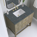 James Martin Emmeline 36" Single Bathroom Vanity, Pebble Oak