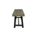 Acacia Outdoor Bench in Sandblast Finish