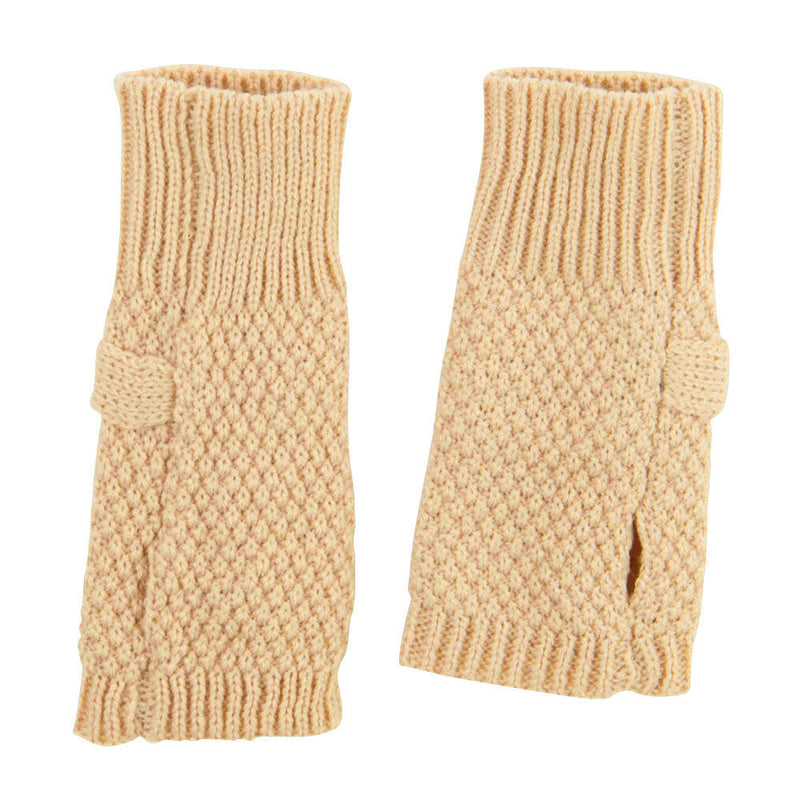 Women's Waffle Butterfly Fingerless Glove
