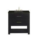 James Martin Lucian 36" Single Bathroom Vanity, Carbon Oak