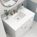 James Martin Chicago 36" Single Bathroom Vanity, Glossy White