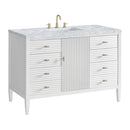 James Martin Myrrin 48" Single Bathroom Vanity, Bright White