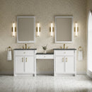 James Martin Bellshire 84" Double Bathroom Vanity, Bright White