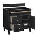 James Martin Lorelai 36" Single Bathroom Vanity, Black Onyx