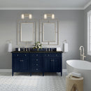 James Martin Brittany 72" Double Bathroom Vanity, Victory Blue