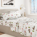 Turkish Cotton Christmas Flannel Sheet - Whittaker Collection by Great Bay Home