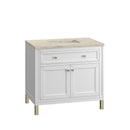 James Martin Chicago 36" Single Bathroom Vanity, Glossy White