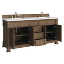 James Martin Brookfield 72" Double Bathroom Vanity, Pecan