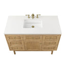 James Martin Laurent 48" Dual Mount Single Bathroom Vanity, Light Natural Oak