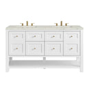 James Martin Breckenridge 60" Double Bathroom Vanity, Bright White